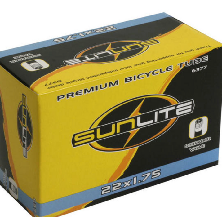Sunlite Standard Schrader Valve Tube 22 x 1.75