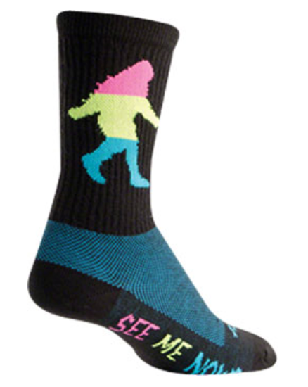 SockGuy Wool Neon Sasquatch Socks - 6"