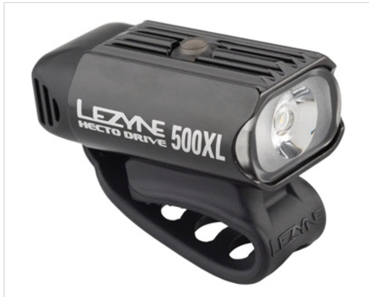 Lezyne Hecto Drive 500XL Headlight: Gloss Black