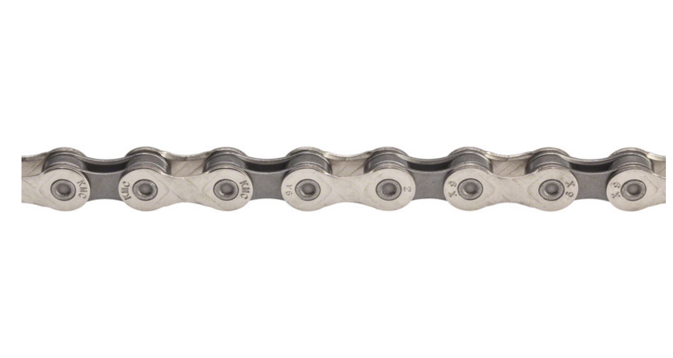 KMC X9 Chain - 9-Speed, 116 Links, Silver/Gray