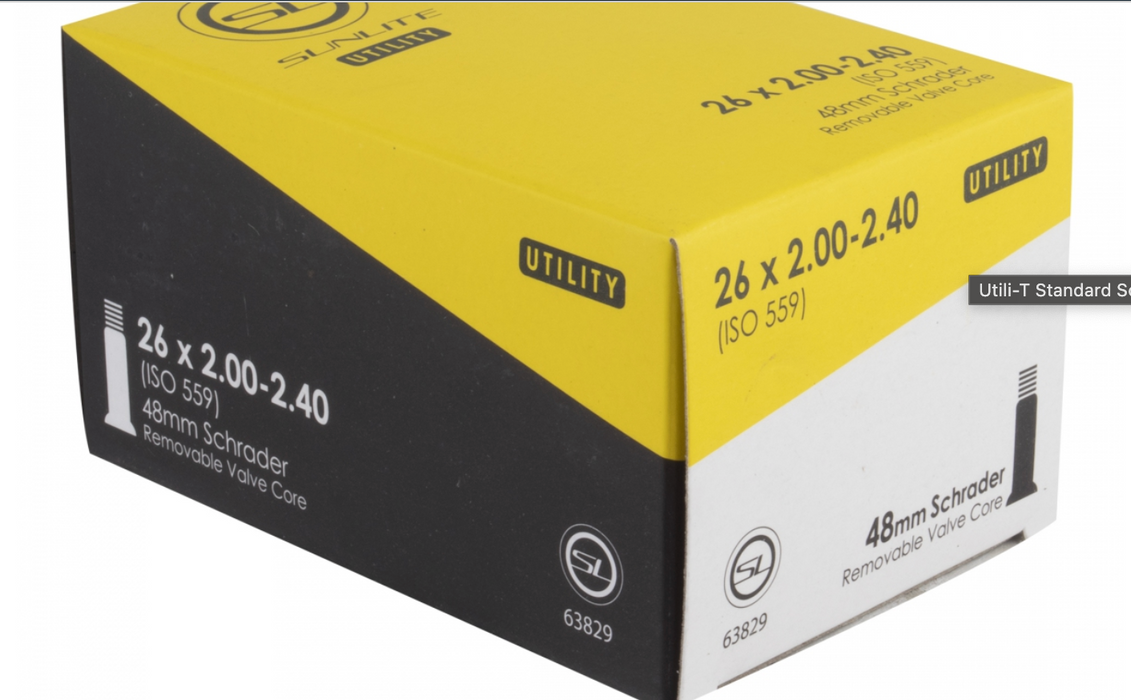 Sunlite Utili-T Standard Schrader Valve Tubes