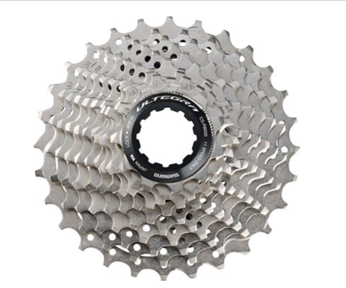 Shimano Ultegra CS-R8000 Cassette - 11 Speed, 11-32t, Silve