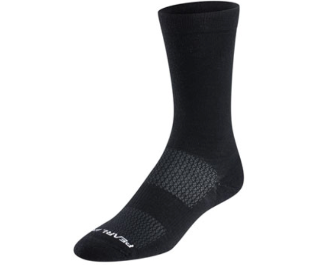 Pearl Izumi Merino Trail 7inch Cycling Socks - Medium, Black