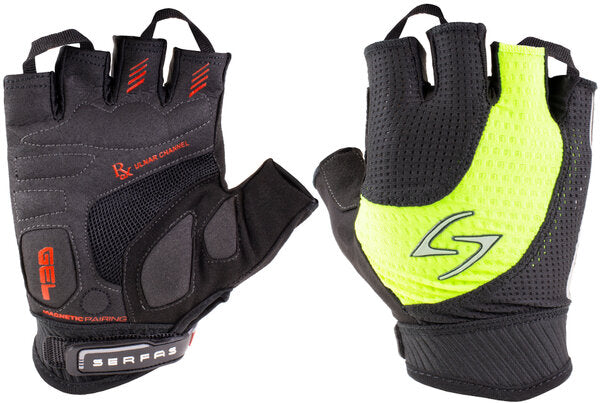Serfas Glove Men's Short Finger Rx Hi Vis